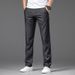 Men's Tencel Business Jeans Regular Straight Leg Loose Fit plus Size Denim Trousers for Autumn_mkmklike.com