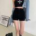 High-Waist Black Denim Shorts For Women – Stretchy Cotton Summer Hot Pants | XS-XXL Sizes_mkmklike.com