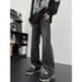 Nordmann European And American Style Retro Gradient Jeans For Men, Ins Trendy Brand, Distressed Design, Niche High Street Flared_mkmklike.com