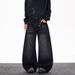 "Vintage High-Waisted Straight Jeans – Classic Black & Gray Denim For Women (S-3XL)"_mkmklike.com