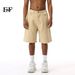 EF JEANS | 2024 Summer New Product Simple Solid Color Semi-elastic Waist Casual Pants Straight Five-point Pants Trendy Men And Women_mkmklike.com