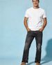 Fashionable Black Fringed Vintage Distressed Old-style Jeans_mkmklike.com