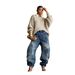 Women's Clothing Women's Ripped Patchwork Washed Jeans Jeans Multi Pocket Denim Clothing For Formal & Casual For Women_mkmklike.com
