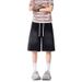 Men’s Washed Wrinkle Denim Shorts – Shark Gill Drawstring, Cleanfit Style, Casual Summer Wear (S-3XL)_mkmklike.com