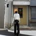 Korean Minimalist High-Waisted Straight Jeans - Embroidered Letter Pocket, Comfortable Cotton Blend, Loose Fit & Slimming, Black (Sizes S-L)_mkmklike.com