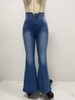 K New Women's High-waisted Flared Jeans For Tall Women_mkmklike.com