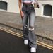Women's Clothing Denim Wide Leg Trousers Ripped Jeans With Bootcut_mkmklike.com