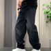 "Men's Distressed Black Denim Pants – Vintage Washed Relaxed Fit, Retro Streetwear | Grunge Aesthetic, Oversized Boyfriend Jeans"_mkmklike.com