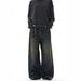 Men's Clothing Vintage High-Waisted Straight Leg Jeans For Men & Women - Classic Blue Distressed Denim Pants With Relaxed Fit_mkmklike.com