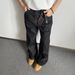 Men's Clothing Retro Selvedge Denim Black Jeans Men's Original Denim Color Straight Flared Long Pants_mkmklike.com