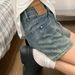 Retro Denim Shorts Women's Summer Large Size High Waist Thin Pear-shaped Figure Elastic Wide Legs A-shaped Hot Pants_mkmklike.com