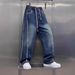 Men's Heavyweight Gradient Color Striped Jeans Loose Wide Leg Curved Scimitar Cargo Pants Multi Pocket 2026 New Fashion_mkmklike.com
