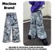 Men's Clothing Moclose American Street Retro Washed Snow Camouflage Men's And Women's Casual Loose Silhouette Wide Leg Mopping Trousers_mkmklike.com