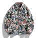 2025 Spring And Autumn New Shirt Jacket Fashion Trendy Brand Cotton Linen Coat Men's Versatile Floral Color_mkmklike.com