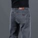 Spring Jeans Men's Gray Straight Tube Versatile_mkmklike.com