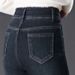 High-waisted Fleece-lined Warm Women's Jeans, Long Straight-leg Pants, 2025 New Model, Slightly Flared Pants For_mkmklike.com