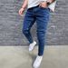 Men's Clothing Retro High Street Casual Jeans Design Slim Fit Trousers_mkmklike.com