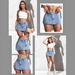 Voya Popular Women's Fashion Trend: Vintage Denim Shorts, Skirt, Fashionable And Versatile, With An Inner Layer To Prevent Light Leakage_mkmklike.com