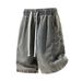 Men's Lyocell Denim Shorts | Elastic Waist Breathable Casual Summer Shorts With Pockets, Lightweight Straight Leg Cargo Shorts_mkmklike.com