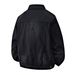 Black Men's Spring Autumn Daily Simple Solid Color Long Sleeve Denim Retro Foreign Trade Workwear Jacket For Men_mkmklike.com