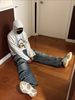 Men's Clothing Heavy Washed Knife Cut Damaged Double Layer Stitching Camouflage Beggar Pants Trendy American Straight Wide Leg Tassel Jeans_mkmklike.com