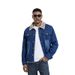 Loom Cross-Border Denim Autumn Winter Jacket Fleece-Lined Casual Men's Fashion Wholesale_mkmklike.com