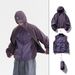Men's Outdoor Waterproof Hiking Jacket With Detachable Inner Layer Reflective Design, Lightweight Sun Protection Hoodie (Purple Dusk Gray Sand )_mkmklike.com