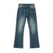 2026 Fashion European-USA High Street Vintage Jeans Men Cotton Mid Waist Do Old Mill White Micro Flared Straight Leg Denim Pants_mkmklike.com