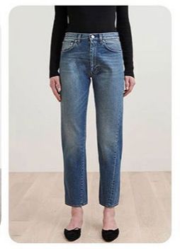 Asymmetric Seam Straight Leg Jeans - High Waist Stretch Denim Pants (Black/Deep Blue/Light Blue/Gray Black/Vintage Blue/Distressed Light Blue)_mkmklike.com