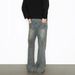 Streetwear Vintage Washed Jeans – Hand-Painted Graffiti Straight-Leg Bootcut Denim Pants For Men & Women_mkmklike.com