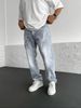F6115 Dropshipping Cross-Border New Jeans Men's Printed Straight-Leg Wide Pants_mkmklike.com