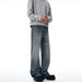 Vintage Washed Jeans – Cleanfit Staple With Subtle Flare & Whiskering (Men’s & Women’s, Mid-Rise, Non-Stretch, 86% Cotton, Classic Blue)_mkmklike.com