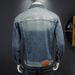 Loom Europe Station 2023 Autumn New Trendy Washed Vintage Casual Denim Jacket Men's Turn-Down Collar Top_mkmklike.com