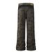 American Style Camouflage Slim Fit Cargo Trendy Color Block Flared Pants Unisex Jeans_mkmklike.com