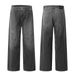 Vintage Washed Black-Grey Straight Leg Jeans For Men & Women – Relaxed Fit, Comfortable Cotton Denim Pants, Retro Casual Trousers_mkmklike.com