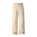 Cross-border One-piece Delivery Jeans Men's Pure Cotton Casual Straight-leg Micro-pull Pants Men's Versatile Solid-color Stacked Wide-leg Pants Men_mkmklike.com