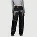 Men's Clothing style irregular splicing street overalls retro old fashion loose overalls denim trousers men_mkmklike.com