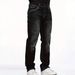 Men's Stretch Denim Jeans – Slim Fit Black Straight Leg Pants With Embroidery Details (S-2XL, All-Season Comfort)_mkmklike.com