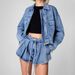 Women's Clothing Workwear Style Denim Jacket High Waist Loose Slim Short Suit _mkmklike.com