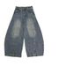 Men's Clothing New Curved Blade Design Banana Sickle Pants American Retro Patchwork Deconstructed Jeans For Men And Women Wide Leg Long Pants_mkmklike.com