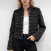 Heavy Industry Locomotive Short Jacket Women's Tide Spring And Autumn Winter New Thin Stand-up Collar Long-sleeved Denim Jacket Top_mkmklike.com