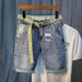 Men's Trendy Straight Leg Denim Shorts Summer Five Point Pants Embroidered Rolled Up Hem Slim Fit Mid-Length Riding Breeches_mkmklike.com
