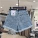 Plus Size High-Waisted Loose Denim Shorts For Women Slimming Wide-Leg A-Line Casual Rolled-Up Thin Hot Pants_mkmklike.com