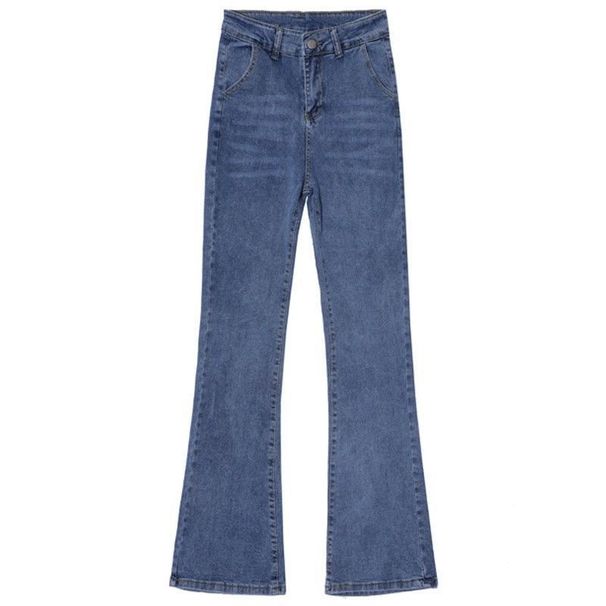 High-waisted Wide-leg Plus-size Jeans For Women 2022 New Spring And Autumn Versatile Slim-fit Long Pants With Slight_mkmklike.com