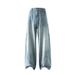 Men's American Vintage Straight Leg Jeans – Distressed Wash & Utility Pockets (M-XXXL)_mkmklike.com