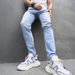 Men's Clothing Jeans Small Feet Tight Cotton Stretch Men's Jeans_mkmklike.com