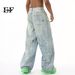EF JEANS | 2024 New Personality Niche Ink Splashing Graffiti Design Loose Casual Pants Wide Leg Jeans_mkmklike.com