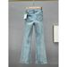 Women's High-Waisted Flared Jeans – Rhinestone Embellished Stretch Denim Pants (Vintage Blue, S-3XL)_mkmklike.com