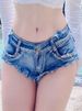 K New Low-Rise Denim Shorts Hot Pants Bar Girl Sexy Ripped Slim-Fit Jeans_mkmklike.com