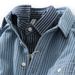 Men's Clothing Striped Shirt Retro Heavy Loose Casual Long Sleeved Work Shirt Jacket_mkmklike.com